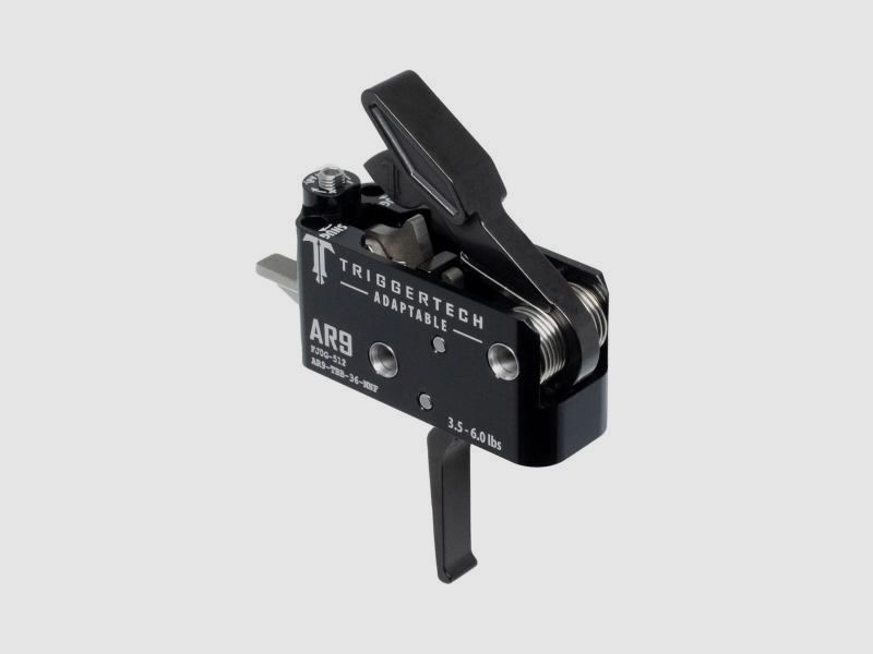TRIGGERTECH Tuning/Ersatzteil f. Langwaffe Abzug f. AR-9 Flat Black 1600g gerade, Competitive