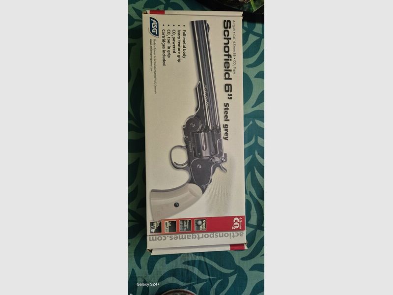 Superset Co2 Revolver ASG Schofield 6" Plated Steel 4,5 mm Stahl BB