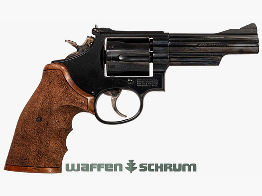 Smith & Wesson 19-6 punzierter Griff, Galco-Lederholster, original Griffschalen .357Mag