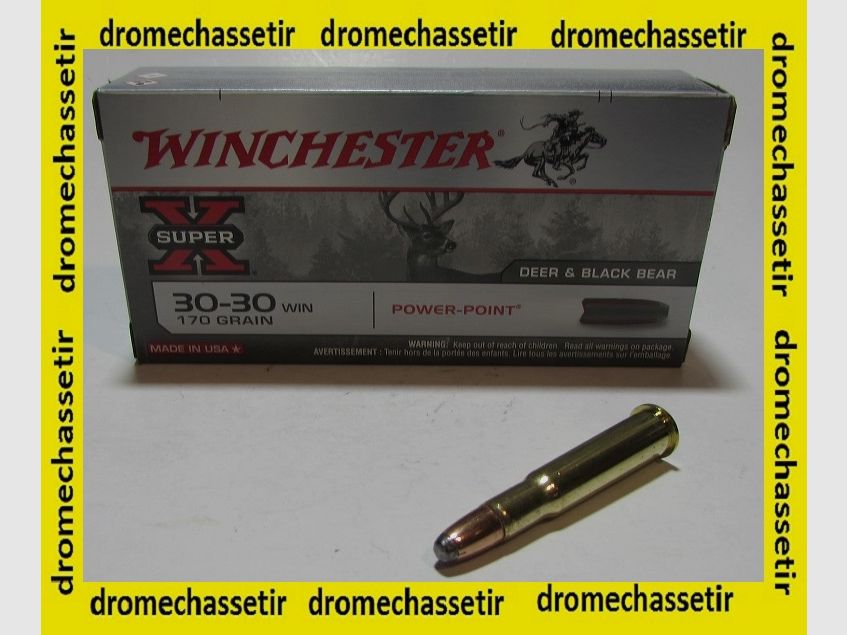 Scatola da 20 cartucce 30-30 Winchester power point 170 grains