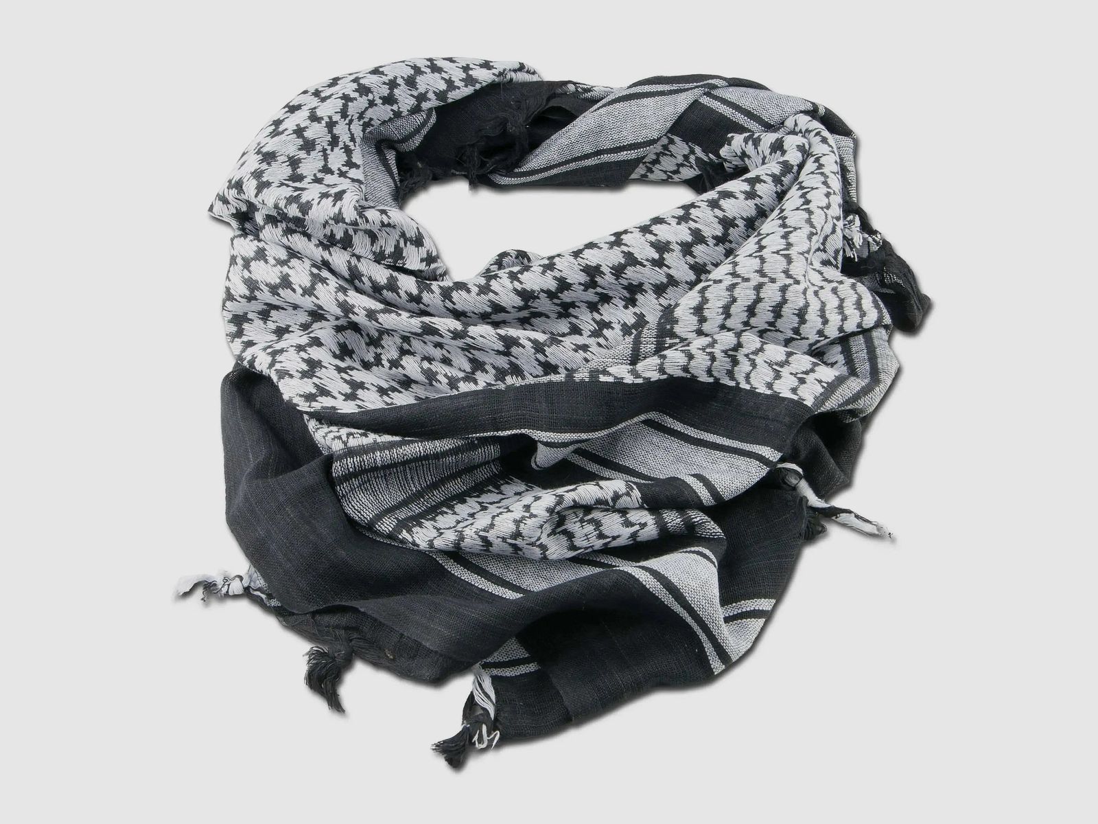 A. Blöchl A. Blöchl Shemagh nero bianco