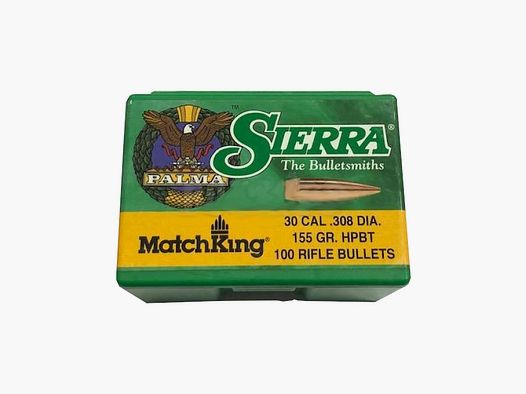 OGIVA SIERRA CAL.30 – 7,62MM(308″) 155GR. HPBT PALMA