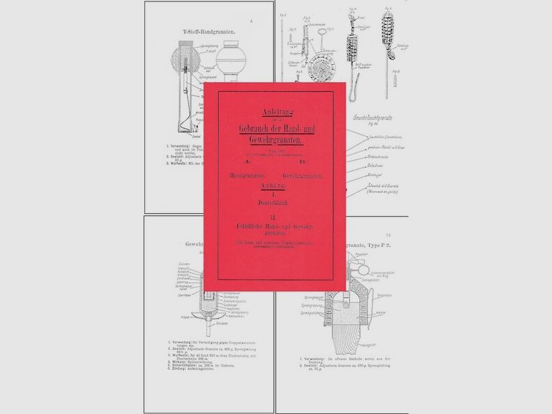 Nachdruck Dienstvorschrift Handgranaten Österreich 1917