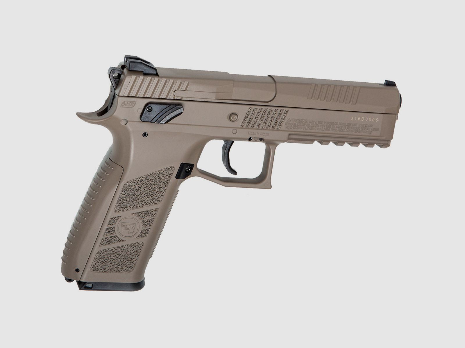 CO2-Pistole ASG CZ P-09 DUTY FDE Blowback, Bild 2 von 4