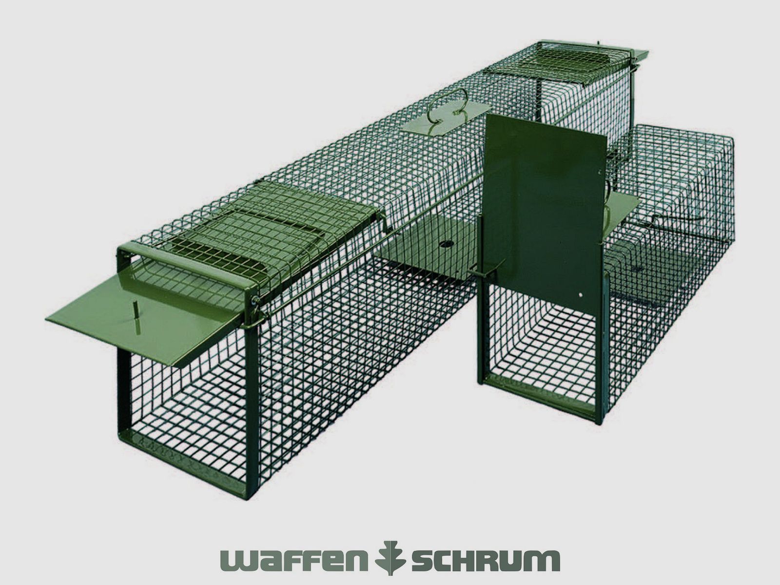 DAUTH distribution live capture trap wire 2-door 134x28x32cm