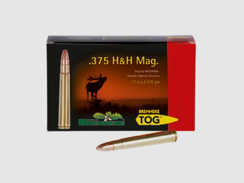 Brenneke .375 H&H Mag. 270GR TOG 20 patronen