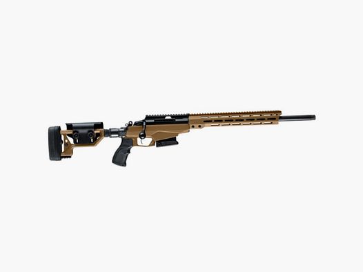 Tikka T3x TACT A1, Coyote Brown, 6.5 Creedmoor, 10 colpi, 24" (610 mm), MT5/8-24, picatinny 0MOA, con MB