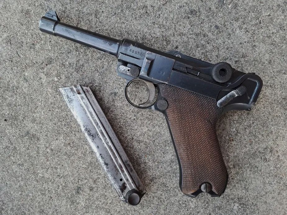 Luger P08 EU-Deko 1915 DWM, numer zgodny