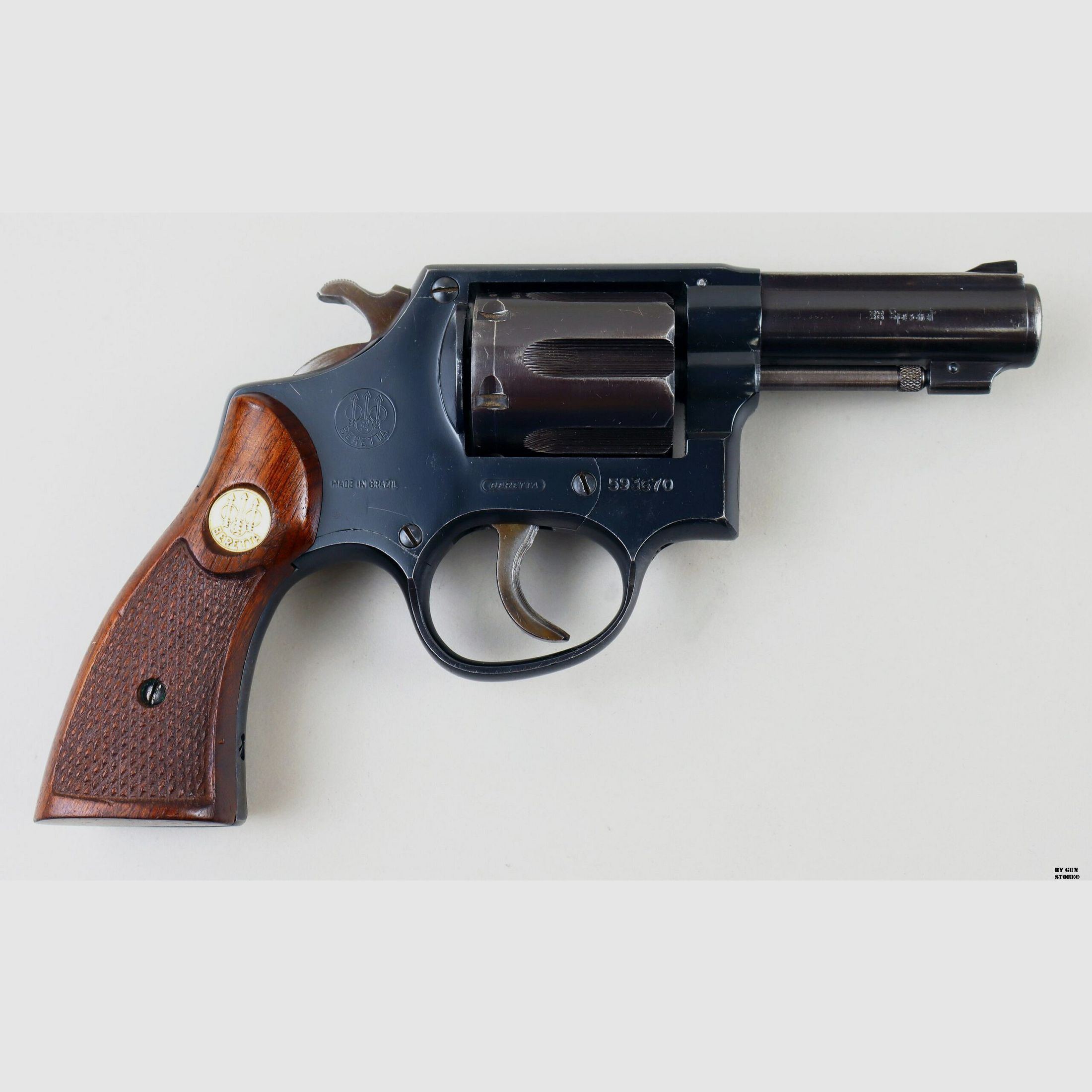 Revolver Beretta kal. 38 Spec. serienr. 593670, afbeelding 3 van 8