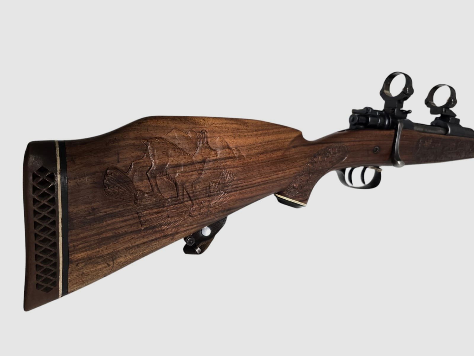 Mauser 98 kal. 7x64 z Myśliwskimi Grawerunkami, zdjęcie 3 z 4