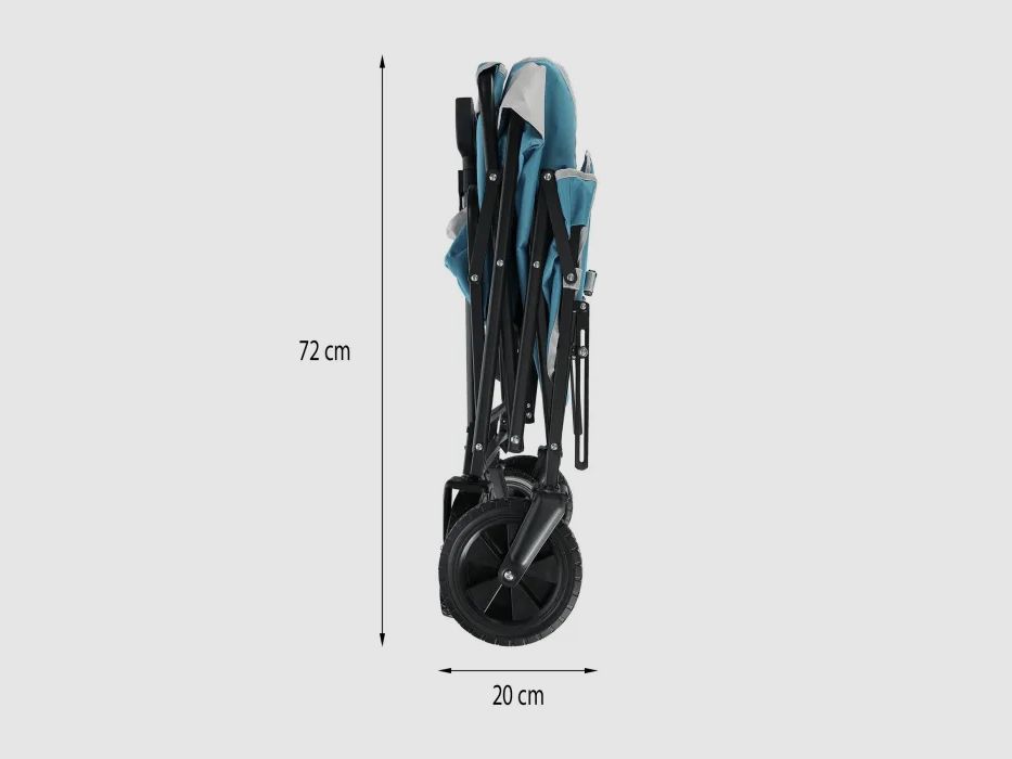Carro de mano NC1606 azul oscuro 125L Nils Camp