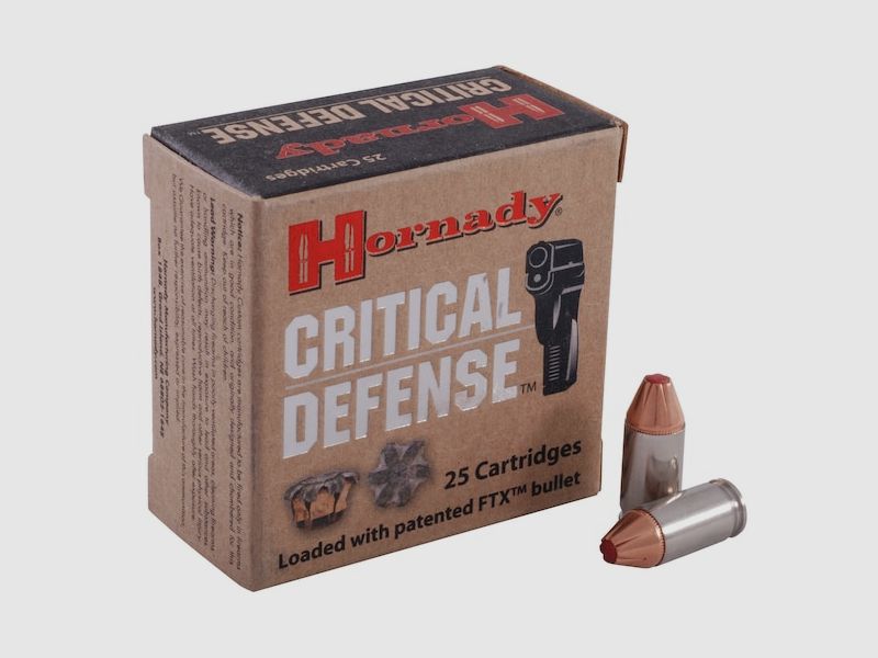 Hornady Critical Defense .380 ACP 90GR FTX 25 cartucce