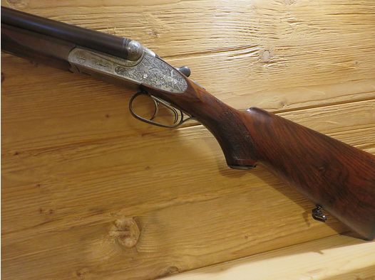 Merkel double-barrel shotgun 12/70