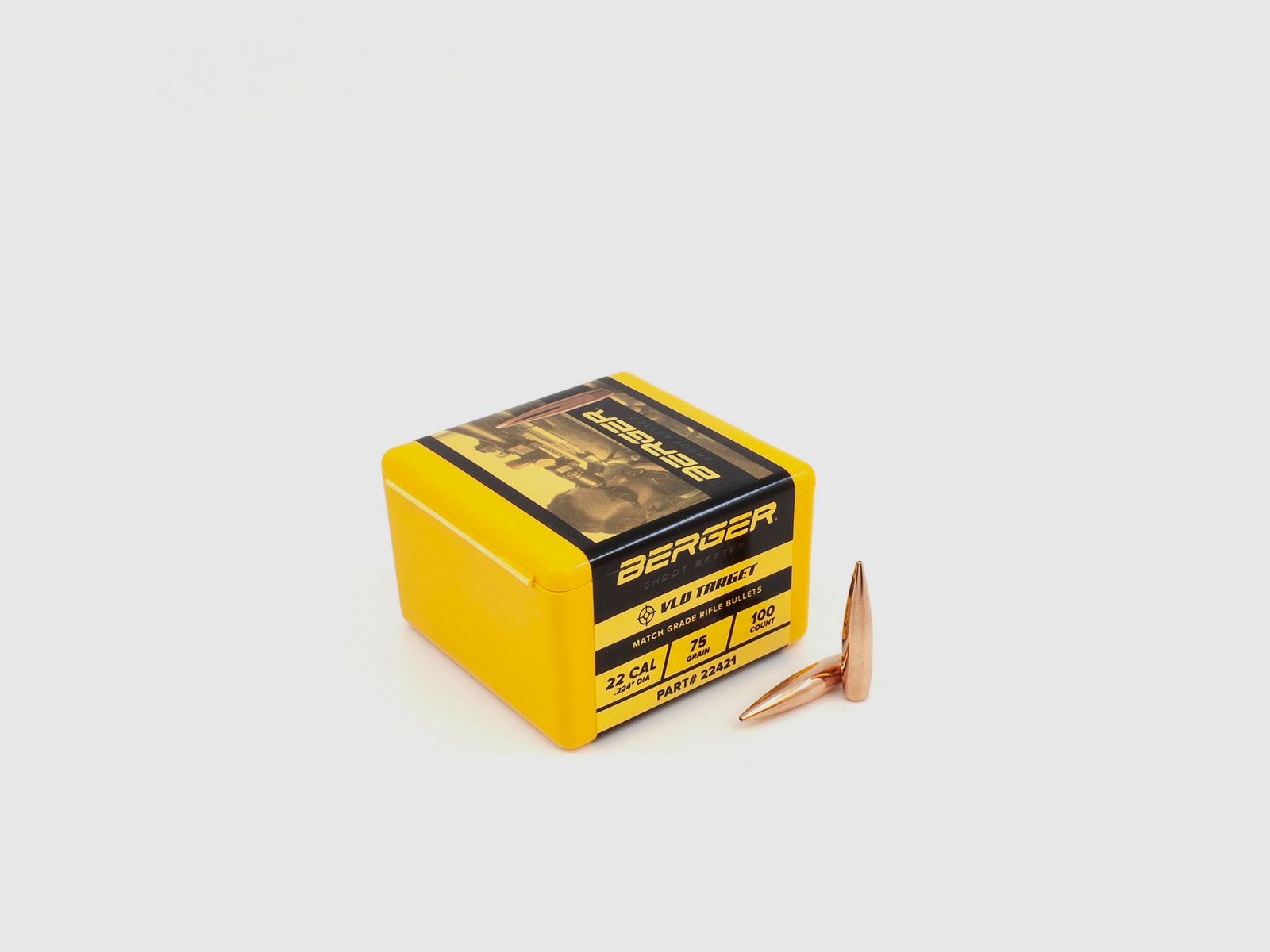 Berger Geschoss .22 VLD Target 75GR 100 Stück