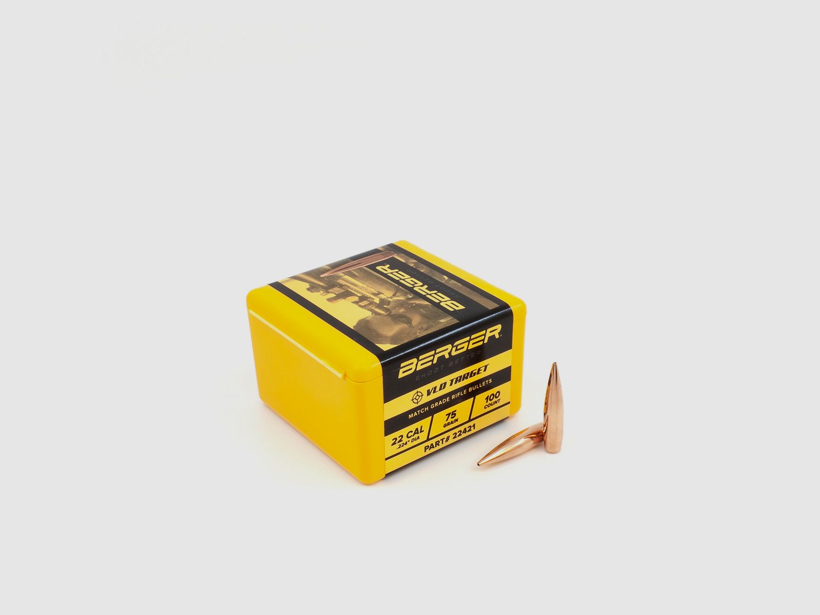 Berger Geschoss .22 VLD Target 75GR 100 Stück