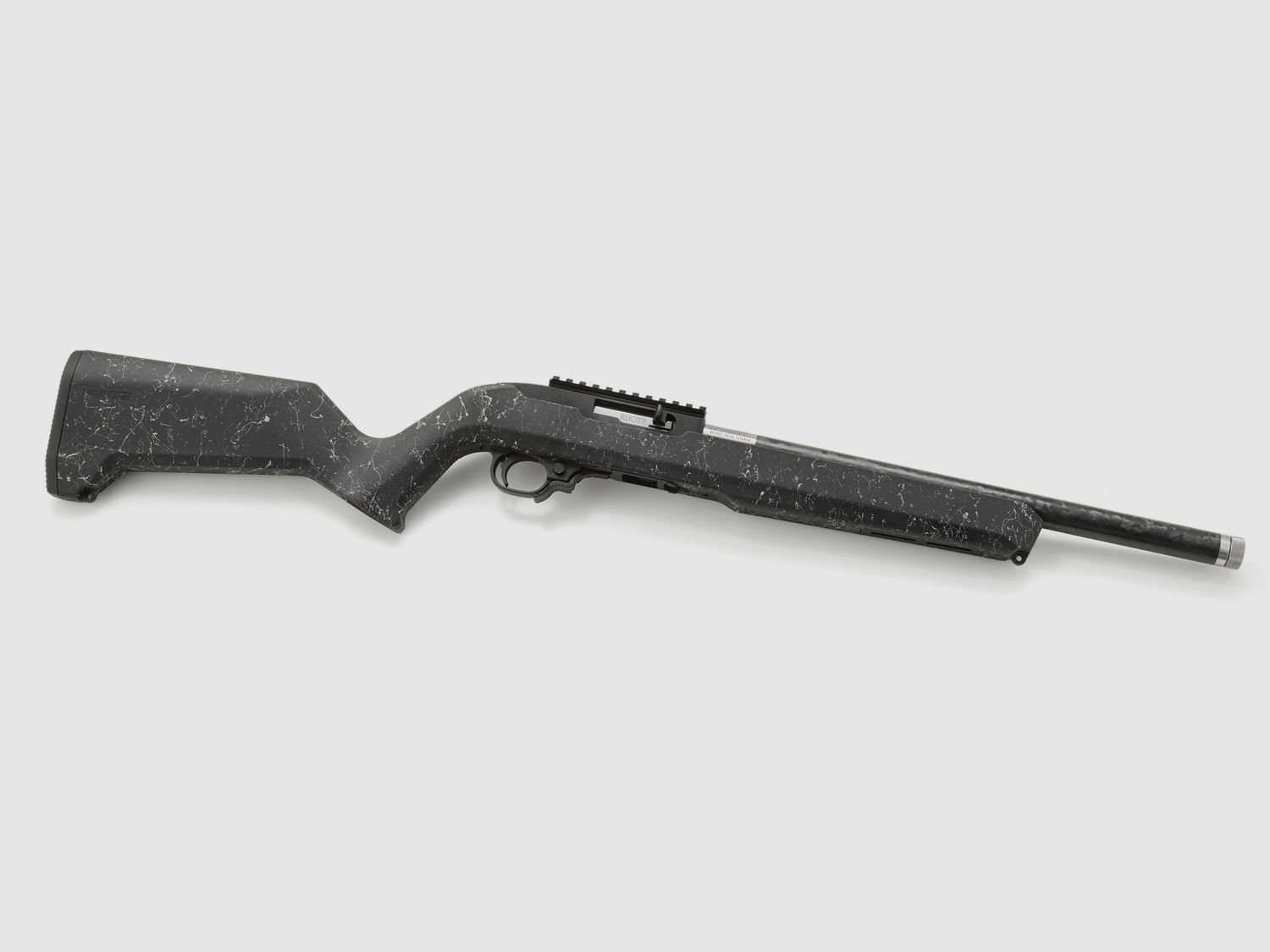 RUGER 10/22® Carbon Fiber .22 LR 16,1"/41Cm Textured White Speckle Black Magpul Moe X-22