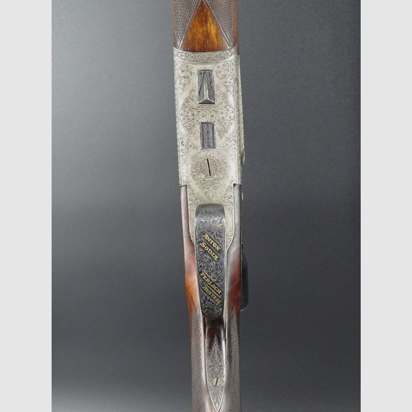 Bockbüchsflinte + WL # 33 Franz Sodia incisione piastre laterali anno 1945 liquidazione collezione