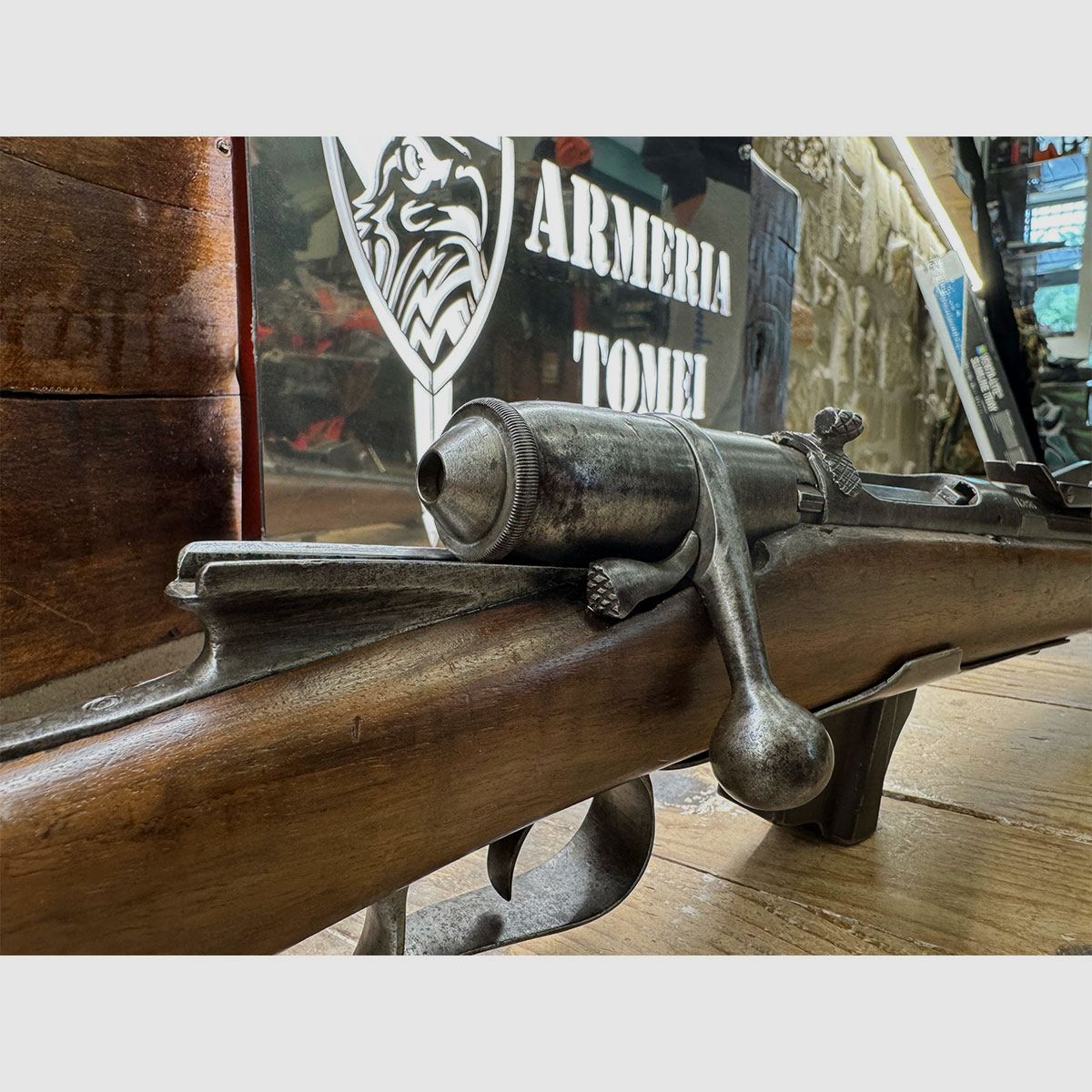 USED – GUN – VETTERLI-VITALI MOD. 1870/87 PROD. TORRE ANNUNZIATA 1881 cal. 10.35X47, image 3 of 9
