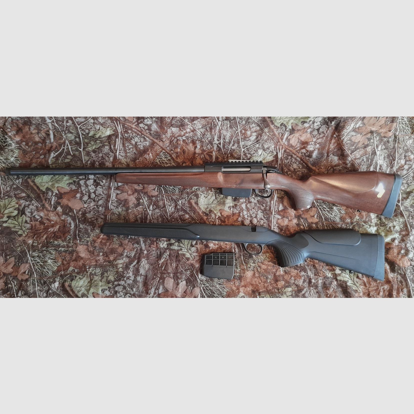 Tikka T3x Varmint 6,5x55 SE Système de liaison - Montage Picatinny - Filetage de bouche M18x1