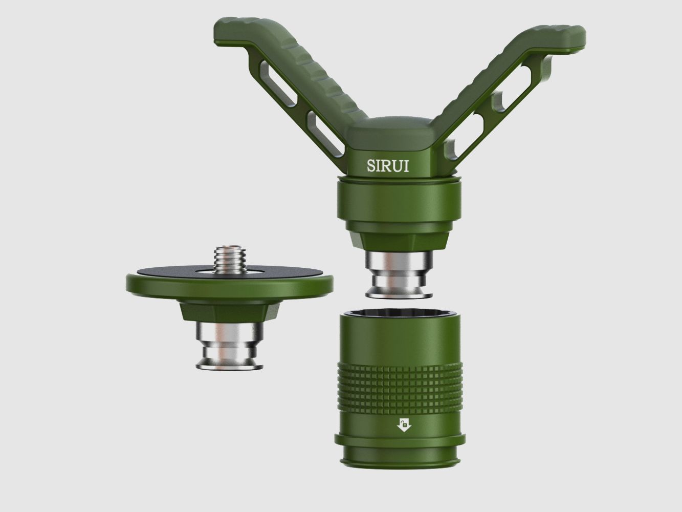 Sirui SIRUI GC-VC Gewehr-V-Halterung mit QC-MB Schnellspanner + Platte Grün