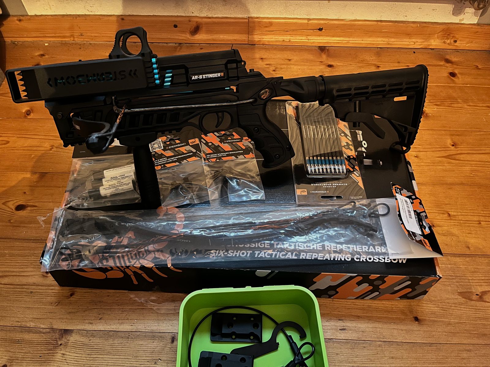 Steambow AR Stinger 2 Tactical Repetierarmbrust inkl. Zubehör