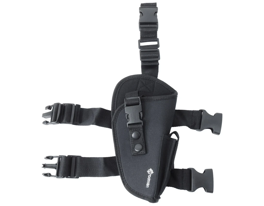 Crosman SAH04 Oberschenkelholster für große und mittelgroße Pistolen, z. B.: TMP, P99, CP99, H&K USP