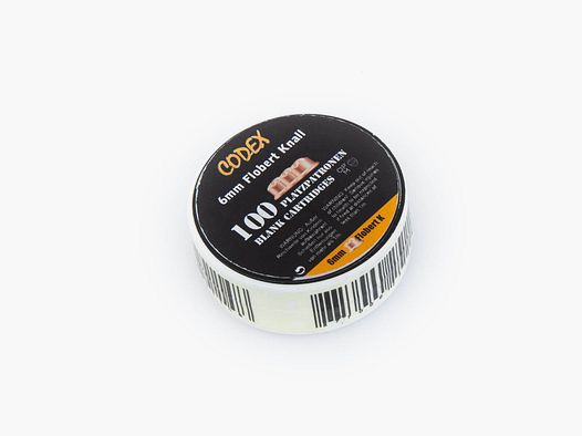 Codex 6mm Flobert Blank Cartridges for Blank Firing Weapons