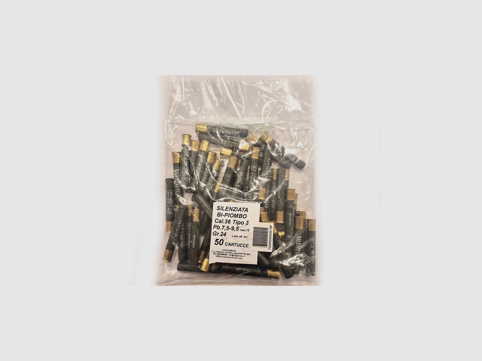Cartucce Dò Monaco Silenziata 410 Cal. 36/76 24 g piombo 7 e ½ e 9 e ½ 50pz
