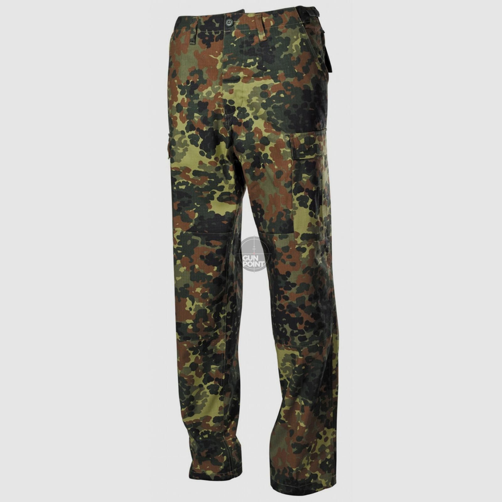 US Kampfhose, BDU, Rip Stop,flecktarn - Größe: L
