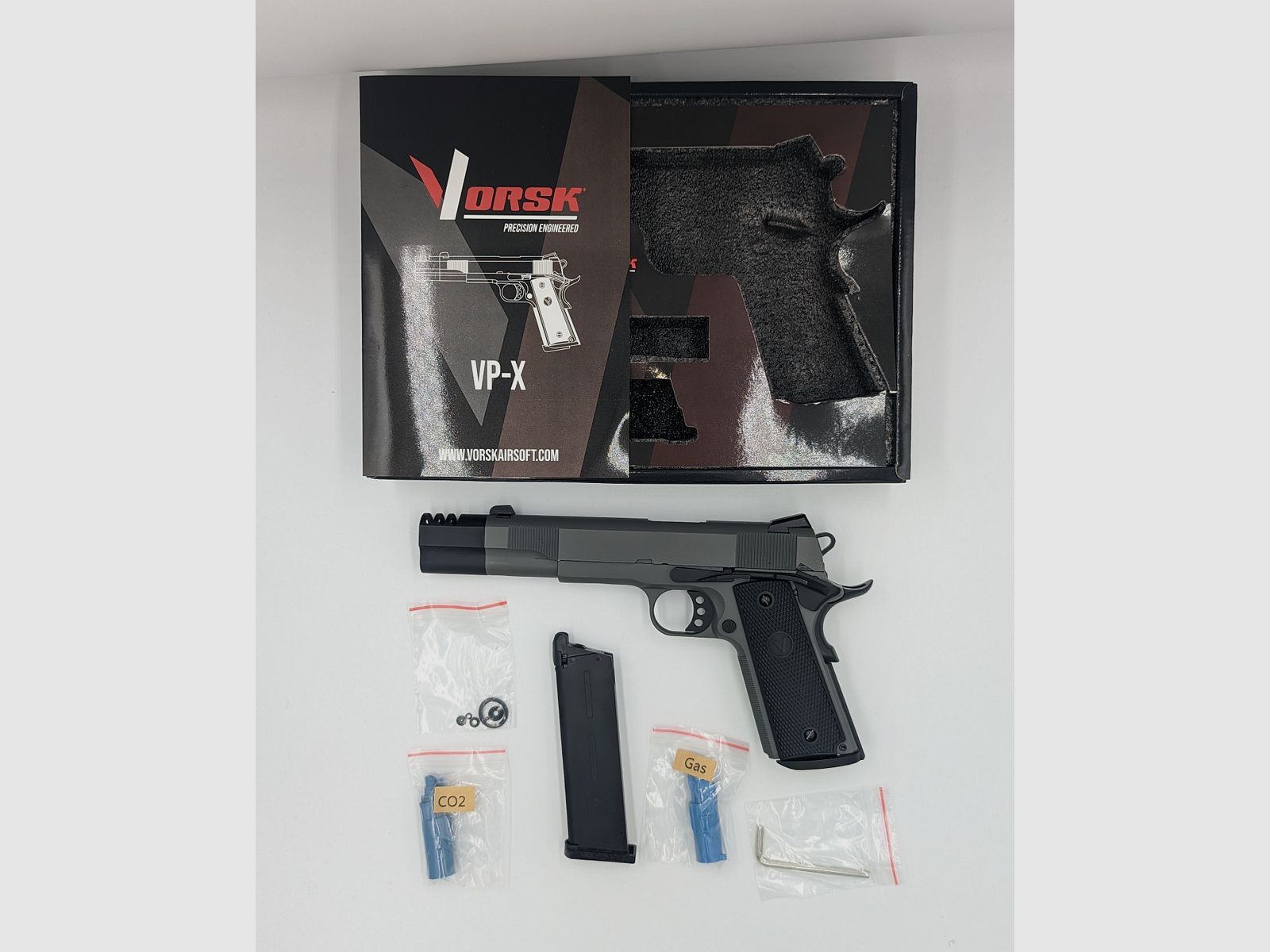 Vorsk VP-X 1911 GBB Airsoftpistole – Vollmetall – 6 mm BB – Neu & ungebraucht