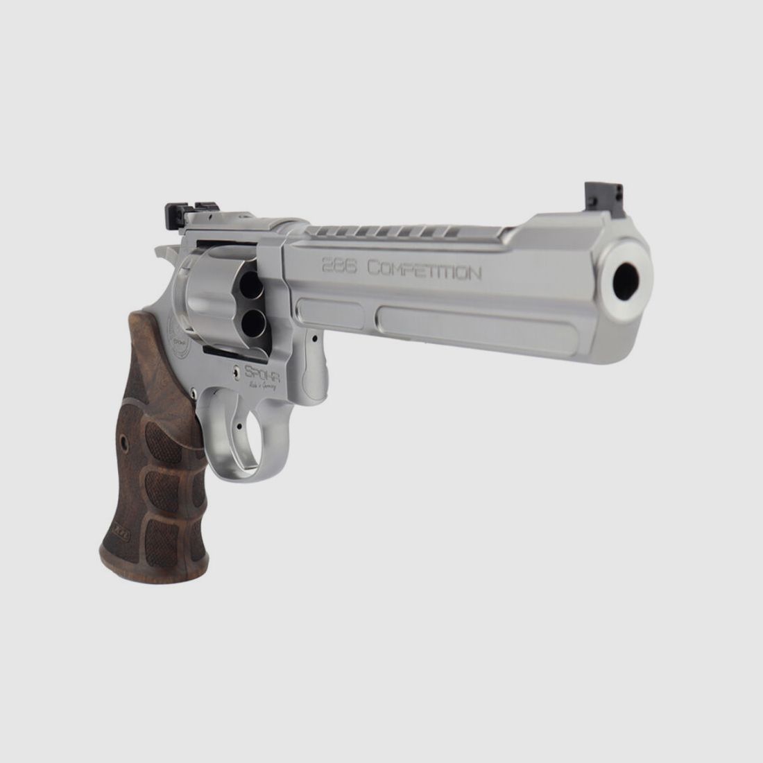 Rewolwer SPOHR 286 Competition ze stali nierdzewnej 6 cali wyprodukowany w Niemczech 6"