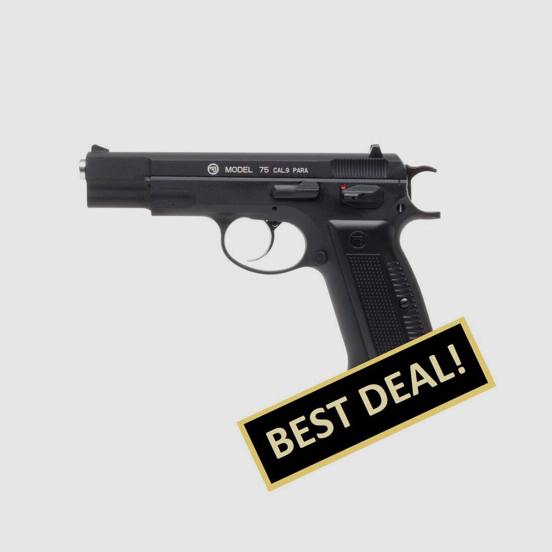 CZ 75 Schwarz 4,5mm BB Druckluft Co2 BlowBack, Bild 1 von 10