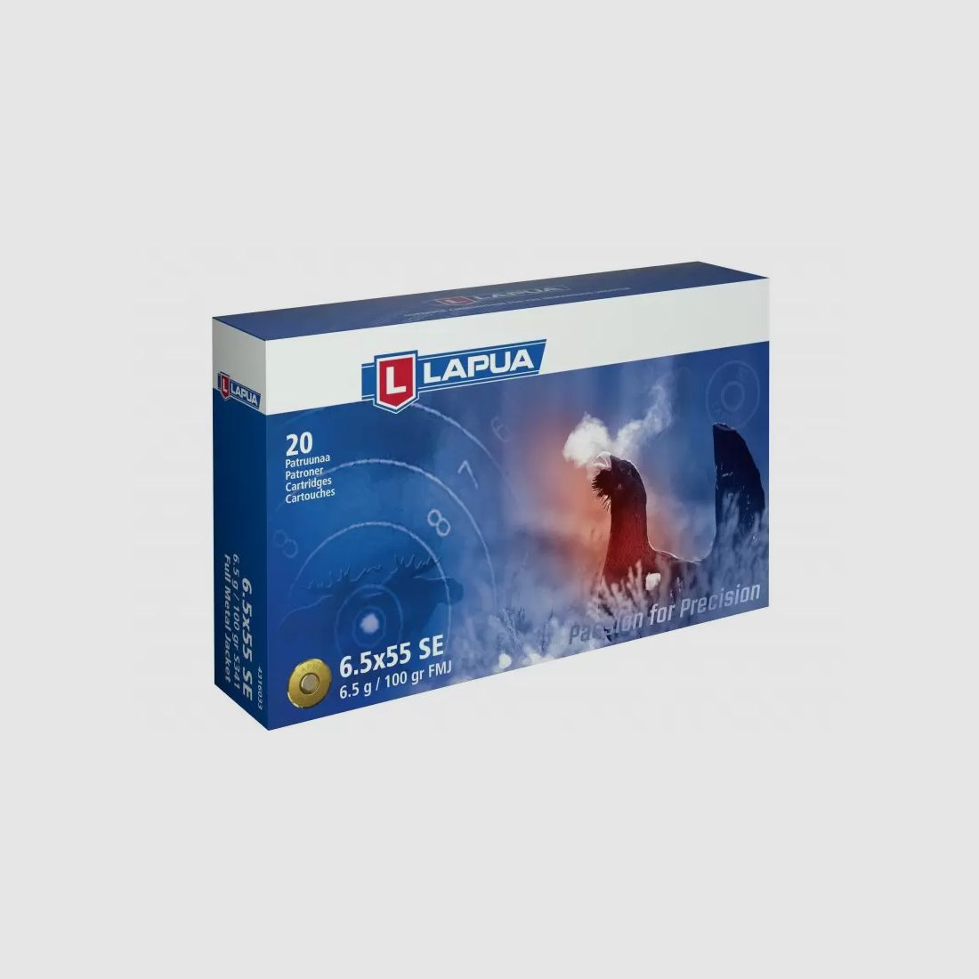 AMUNICJA KULOWA LAPUA 6.5X55 SE 6,5G/100GR FMJ