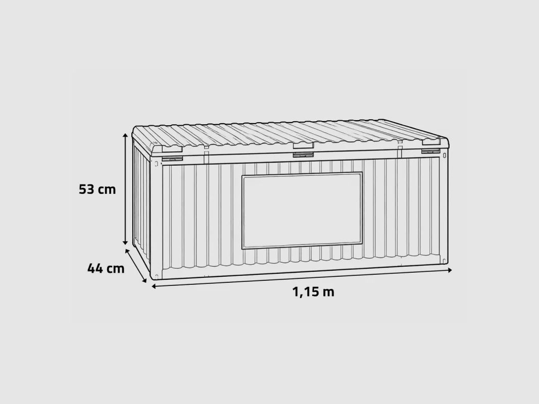 Garten-Aufbewahrungsbox aus Polypropylen, Bild 6 von 8