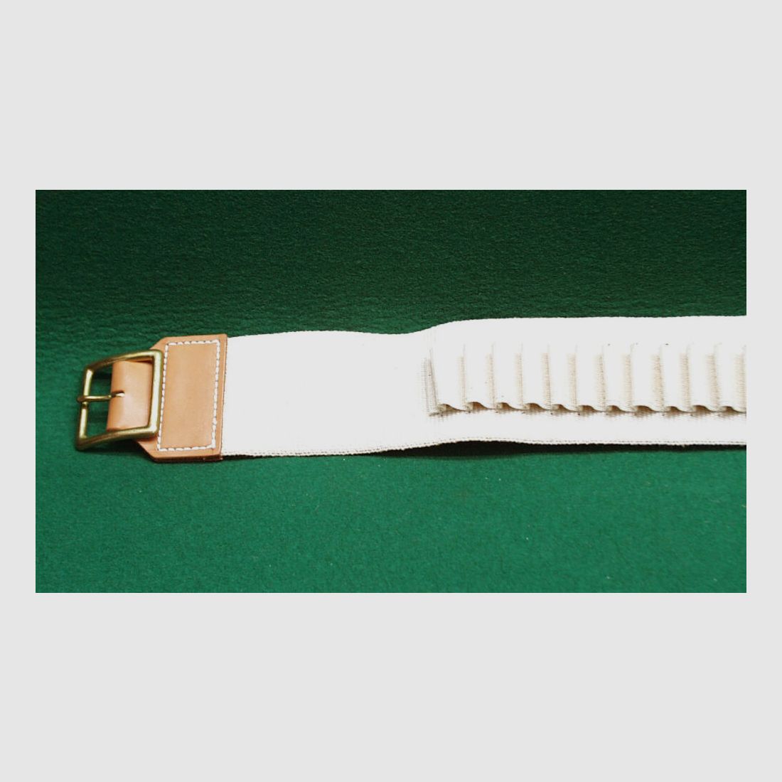 C.Sharps Arms cartridge belt, linen