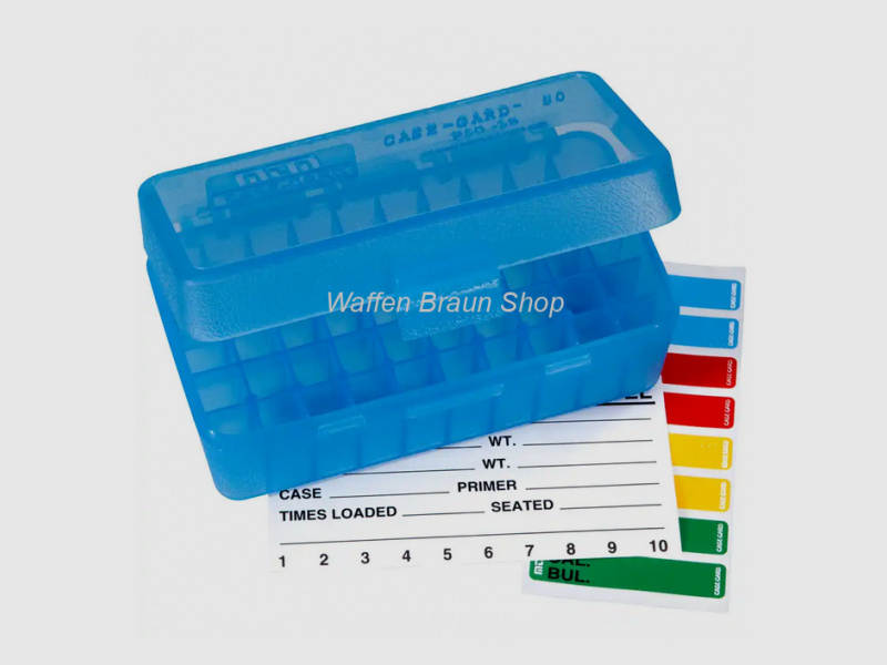 MTM flip-top box .38/.357 for 50 pcs.