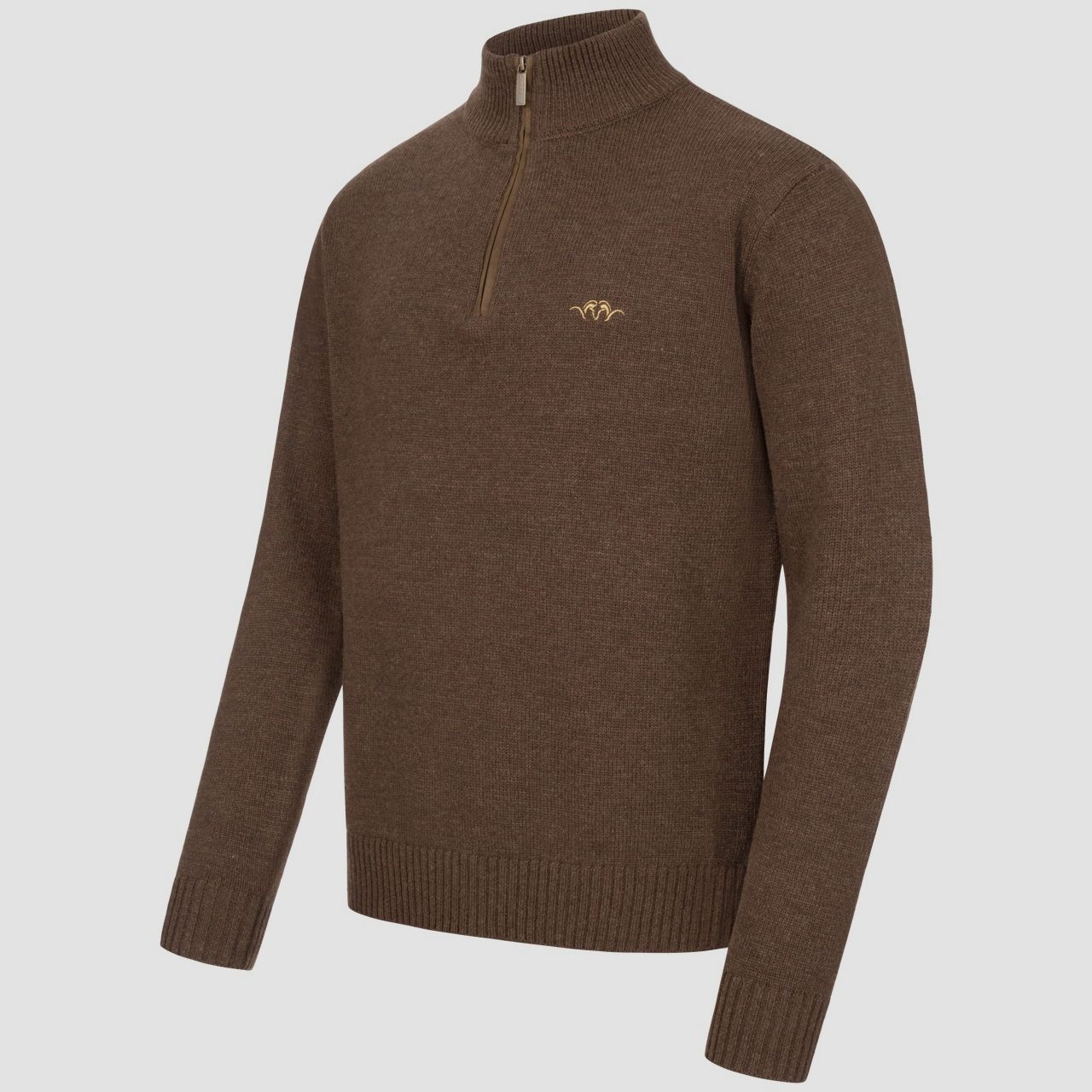 Blaser Wolle HZ Pullover Herren dunkelbraun, Bild 2 von 4