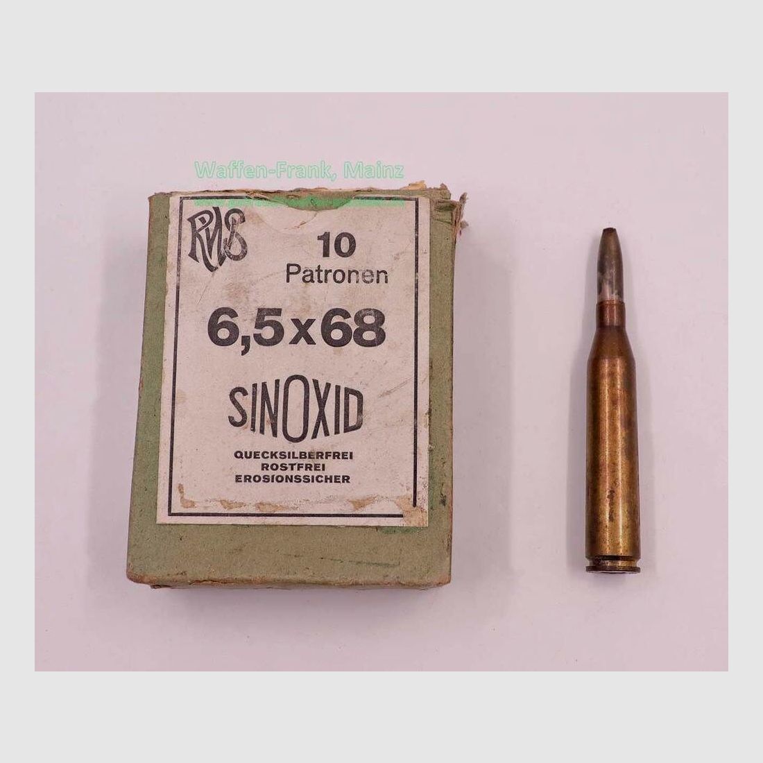 RWS (WZd.Fa.Rottweil) geweerpatronen 6,5x68