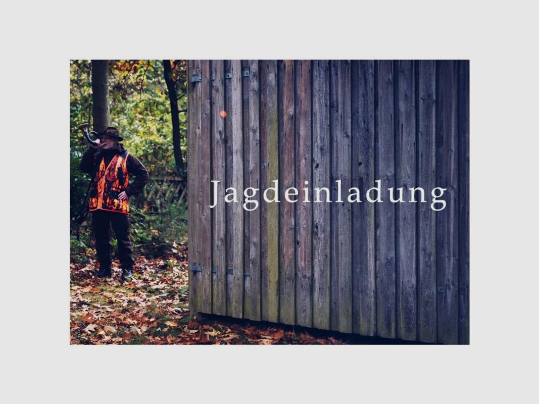 Jagdeinladung Jagdhornbläser a 10 Stk