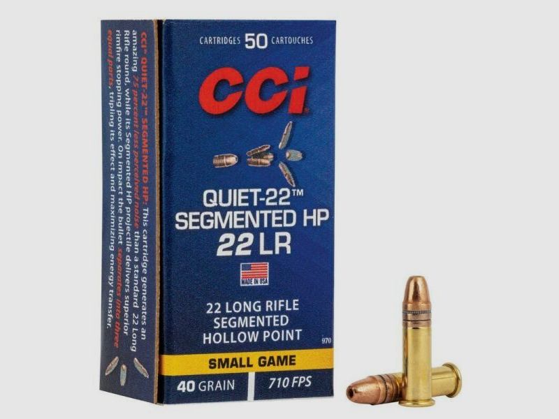 CCI KK-Munition .22lr Q22 HP Segmented QUIET 50 Stk   2,6g/40grs