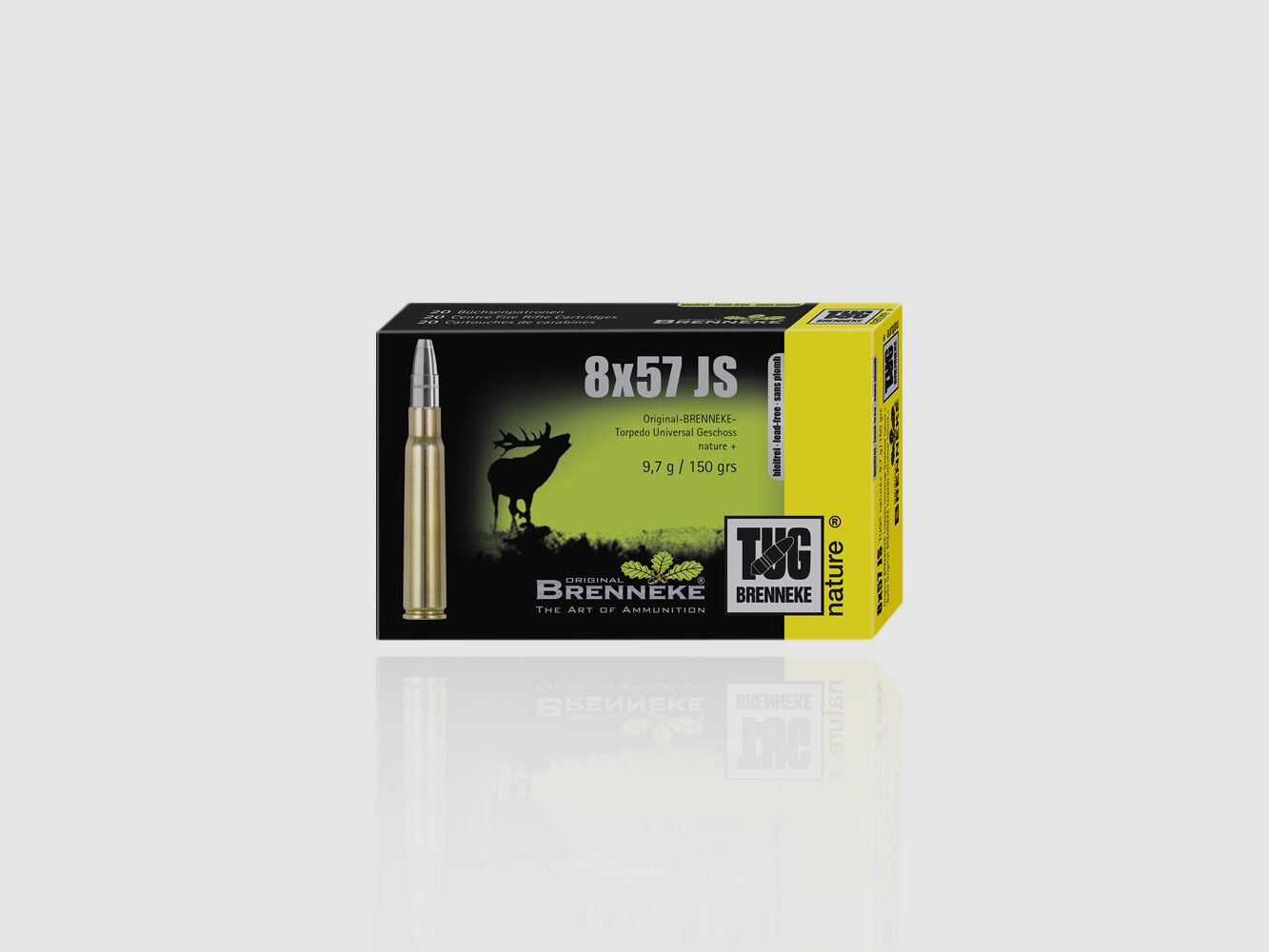 Brenneke 8x57 JS TUG nature+ 9,7g / 150 grs loodvrij