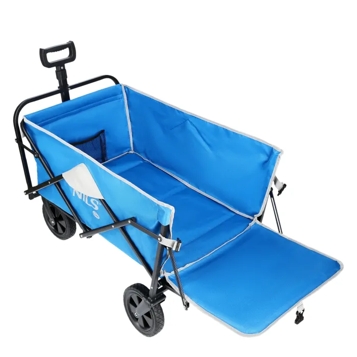 NC1606 Handwagen Grijs-Blauw 125L Nils Camp, afbeelding 2 van 11