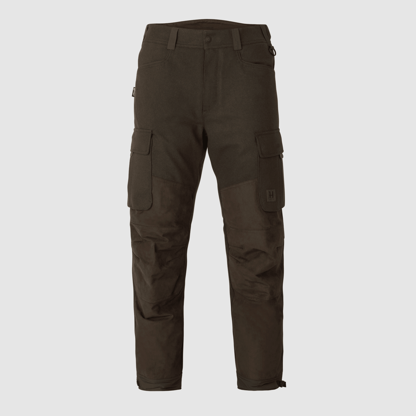 Härkila Kodiak CleverWool HSP Pantalones aislantes Hombre Verde Caza Oscuro/Marrón Sombra 48/32"