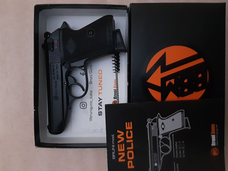 Bruni New Police wie Walther PPK 8mm K