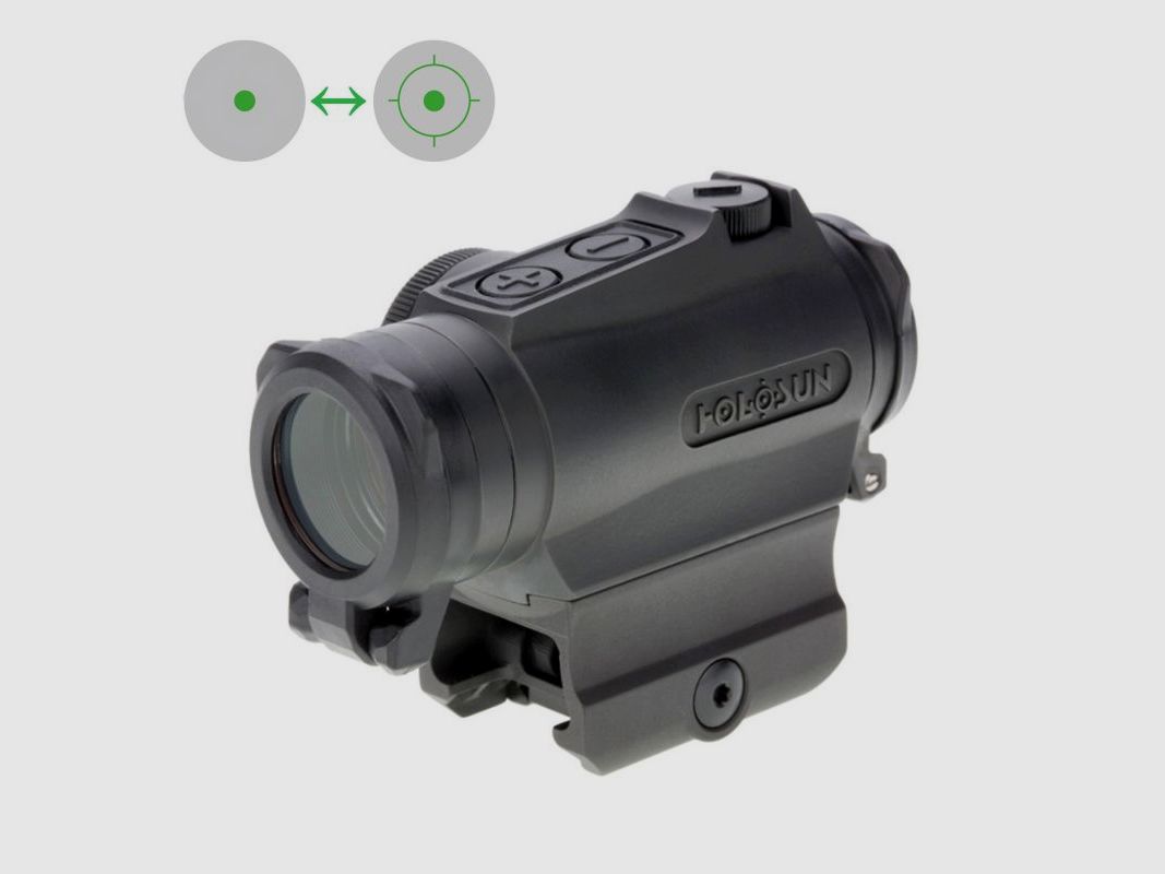 Holosun Reflexvisier HE515G-T-GR mit grünem Wechselabsehen: 2MOA Dot & 65MOA Circledot, Bild 3 von 3