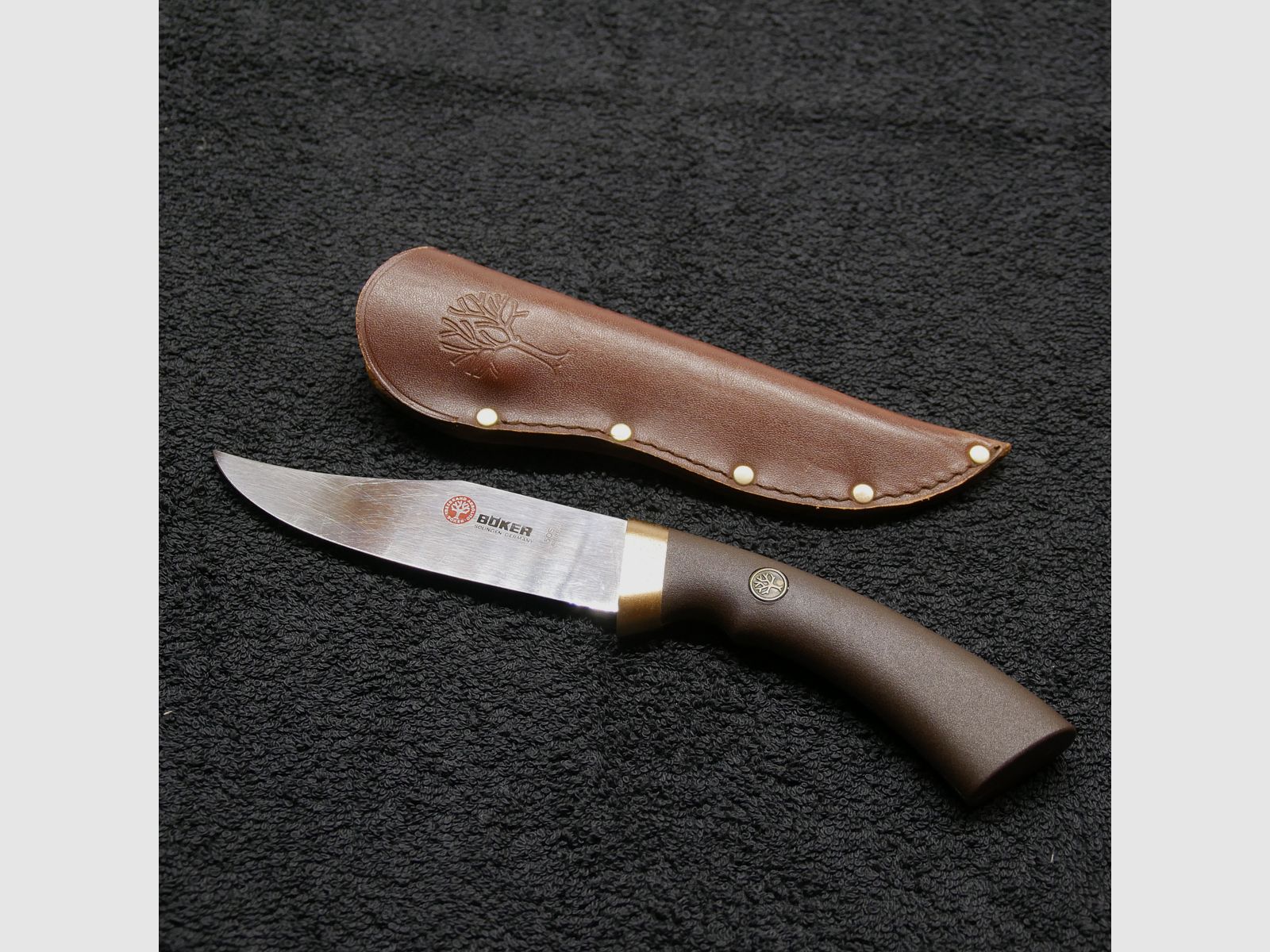 Feststehmesser Jagdmesser Böker Solingen 505 Stainless Treebrand Abolito vintage