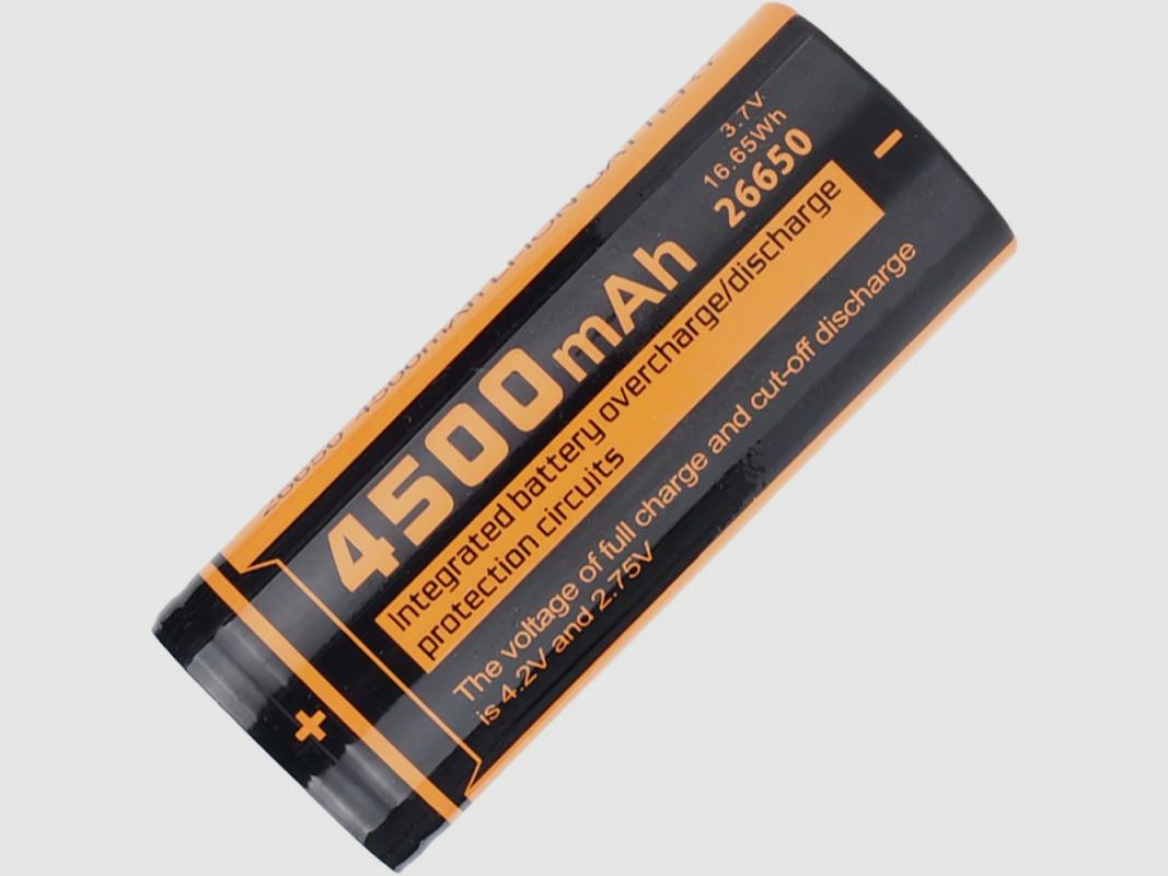 FITORCH 26650-Akku 4500 mAh 3,7 V