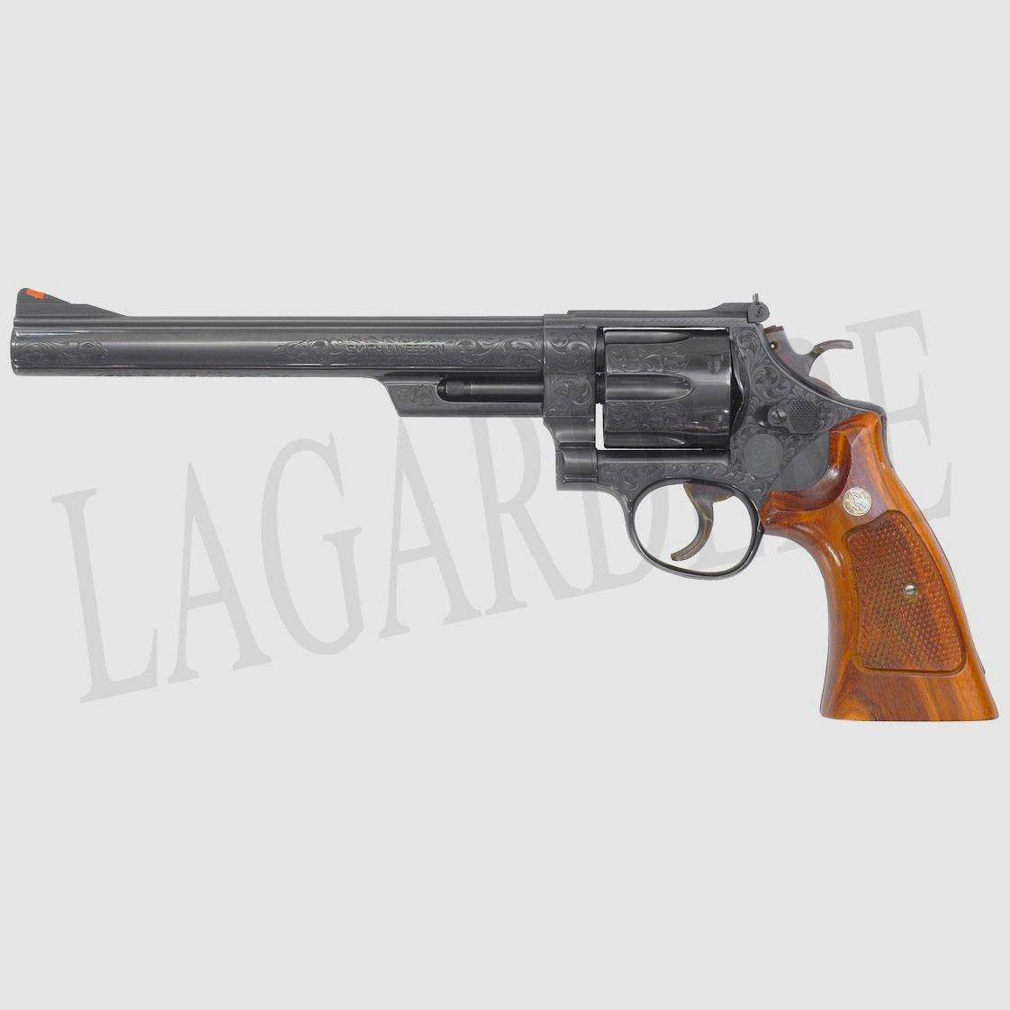 SMITH & WESSON 29-2 HANDGRAVIERTER 8" BLAU (REVOLVER)