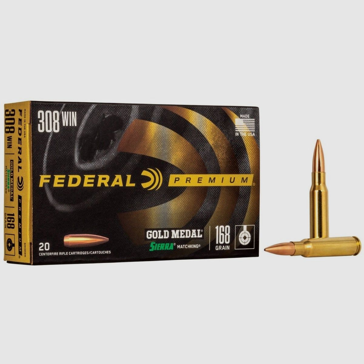 .308 Win Federal BTHP Sierra 168gr, imagen 2 de 4