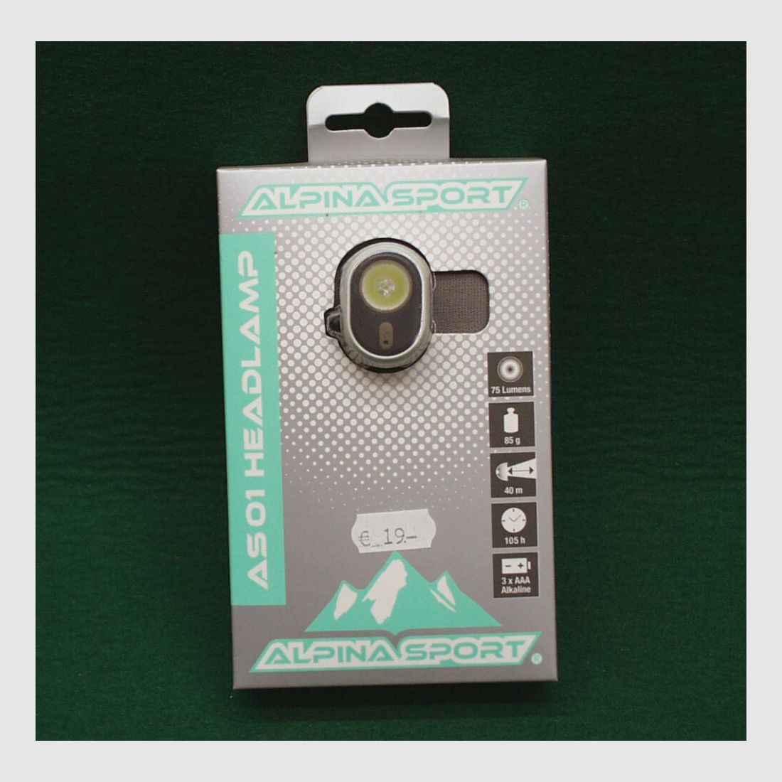 Alpina Sport	 AS01 Stirnlampe/Headlamp